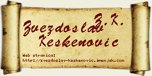 Zvezdoslav Keskenović vizit kartica